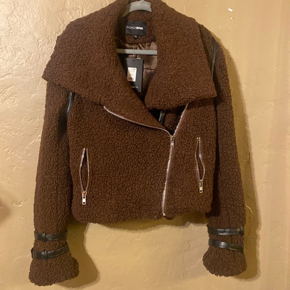 FASHION NOVA FAUX SHEARLING JACKET XL